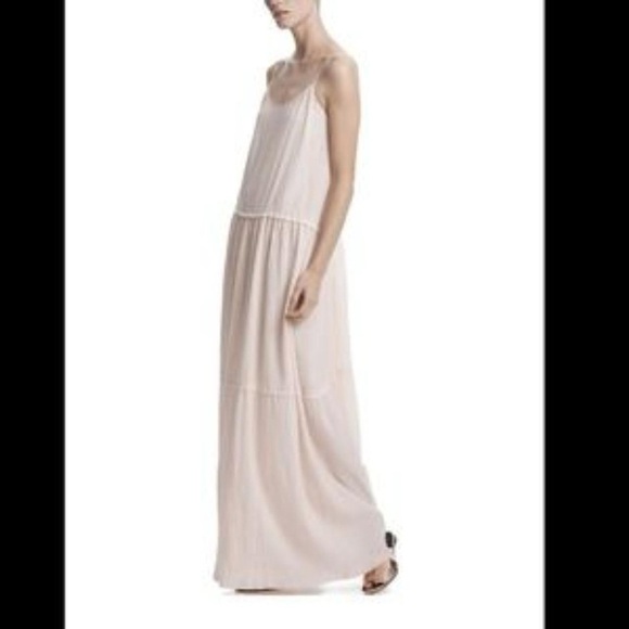 ATM Gauze Tiered Maxi Dress Blush (SD2) - Picture 3 of 8